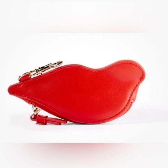 DVF~NEW ☆with the 🏷tags! DVF Red Lip Zip Pouch - Picture 10 of 11